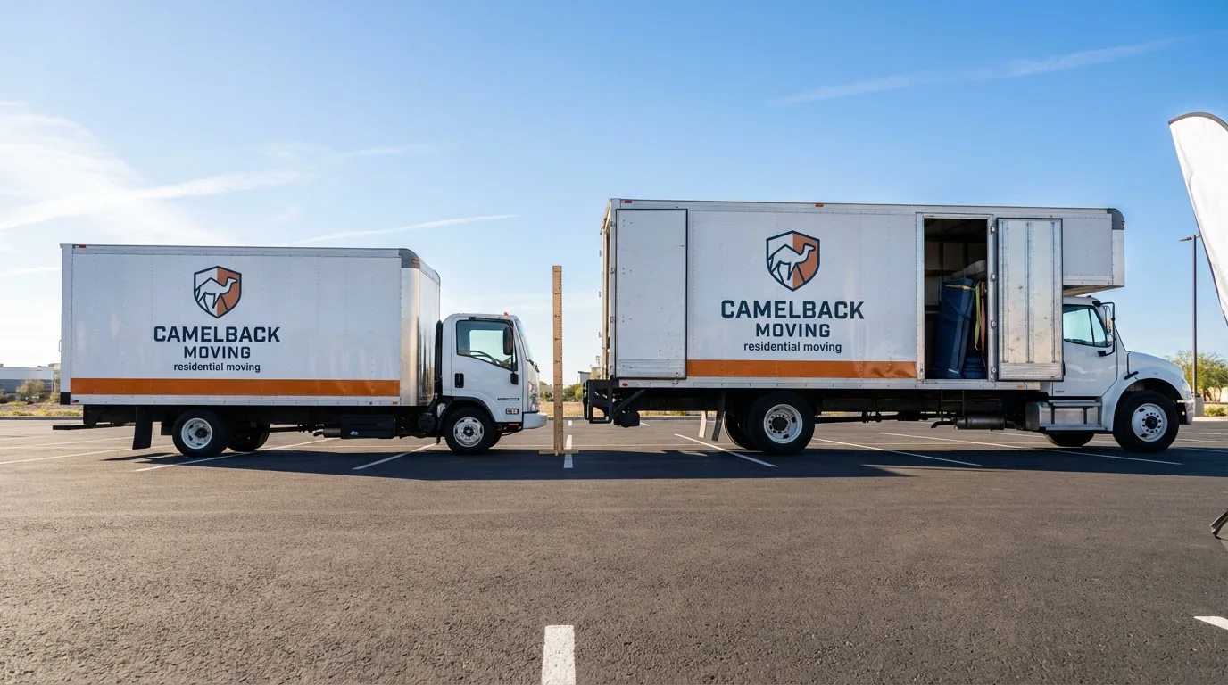 Moving truck size capacity guide in New Columbia